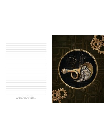 Zoologica: Your Steampunk Creativity & Pendulum užrašinė Blue Angel 3 Zoologica: Your Steampunk Creativity & Pendulum užrašinė Blue Angel 3