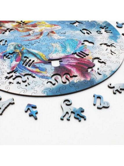 Žuvys (Zodiakai) Dėlionė Iš Medžio (200 detalių) Fantasy Puzzles 5 Žuvys (Zodiakai) Dėlionė Iš Medžio (200 detalių) Fantasy Puzzles 5