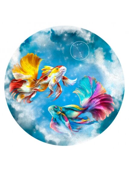 Žuvys (Zodiakai) Dėlionė Iš Medžio (200 detalių) Fantasy Puzzles 6 Žuvys (Zodiakai) Dėlionė Iš Medžio (200 detalių) Fantasy Puzzles 6